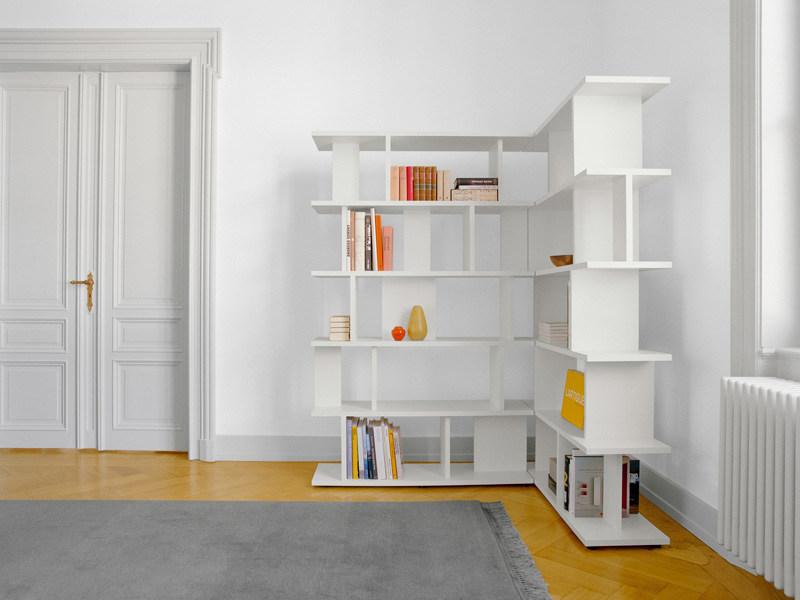 e15 Модульный открытый книжный шкаф из массива дерева  Sh05  - Вид №4