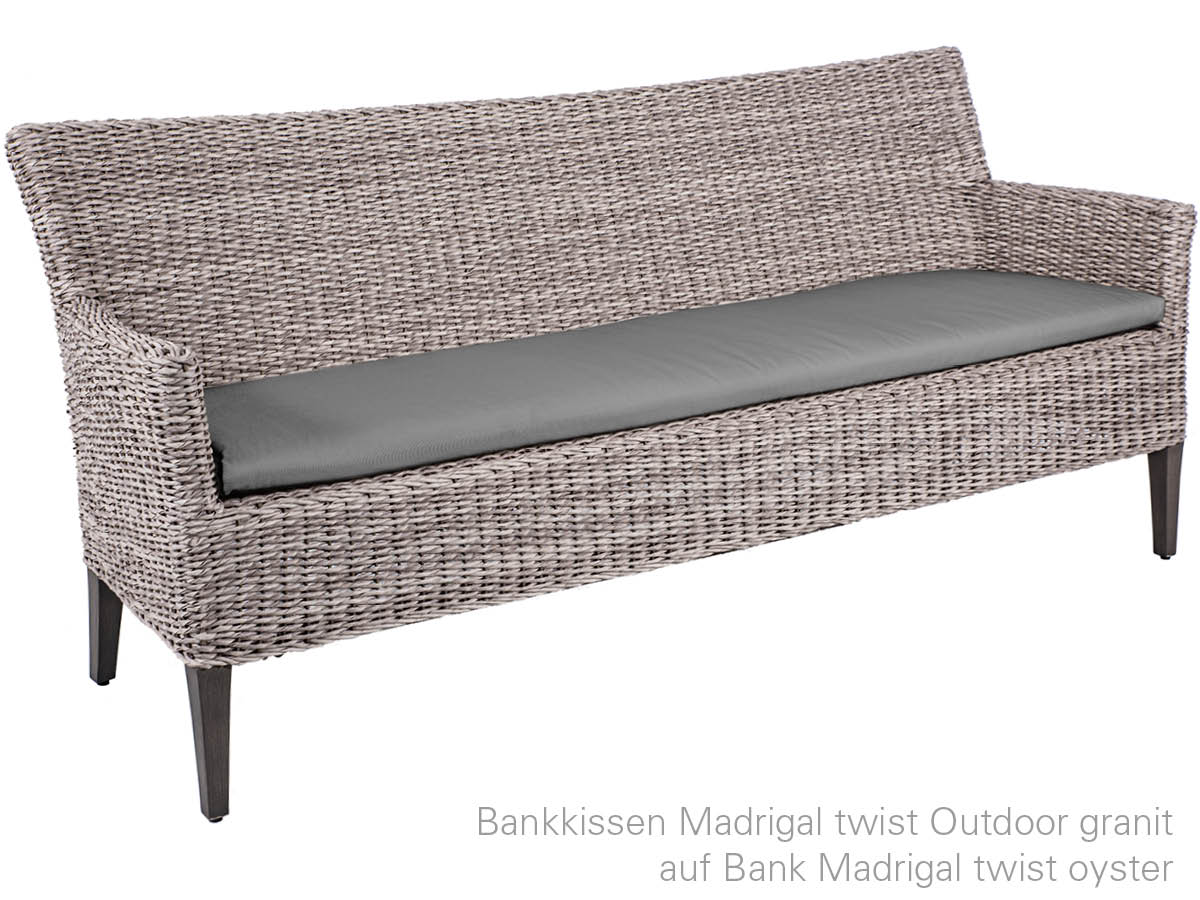 10.00.1528 Подушка на скамейку Madrigal Outdoor Granite 3-х местная Mbm  - Вид №1