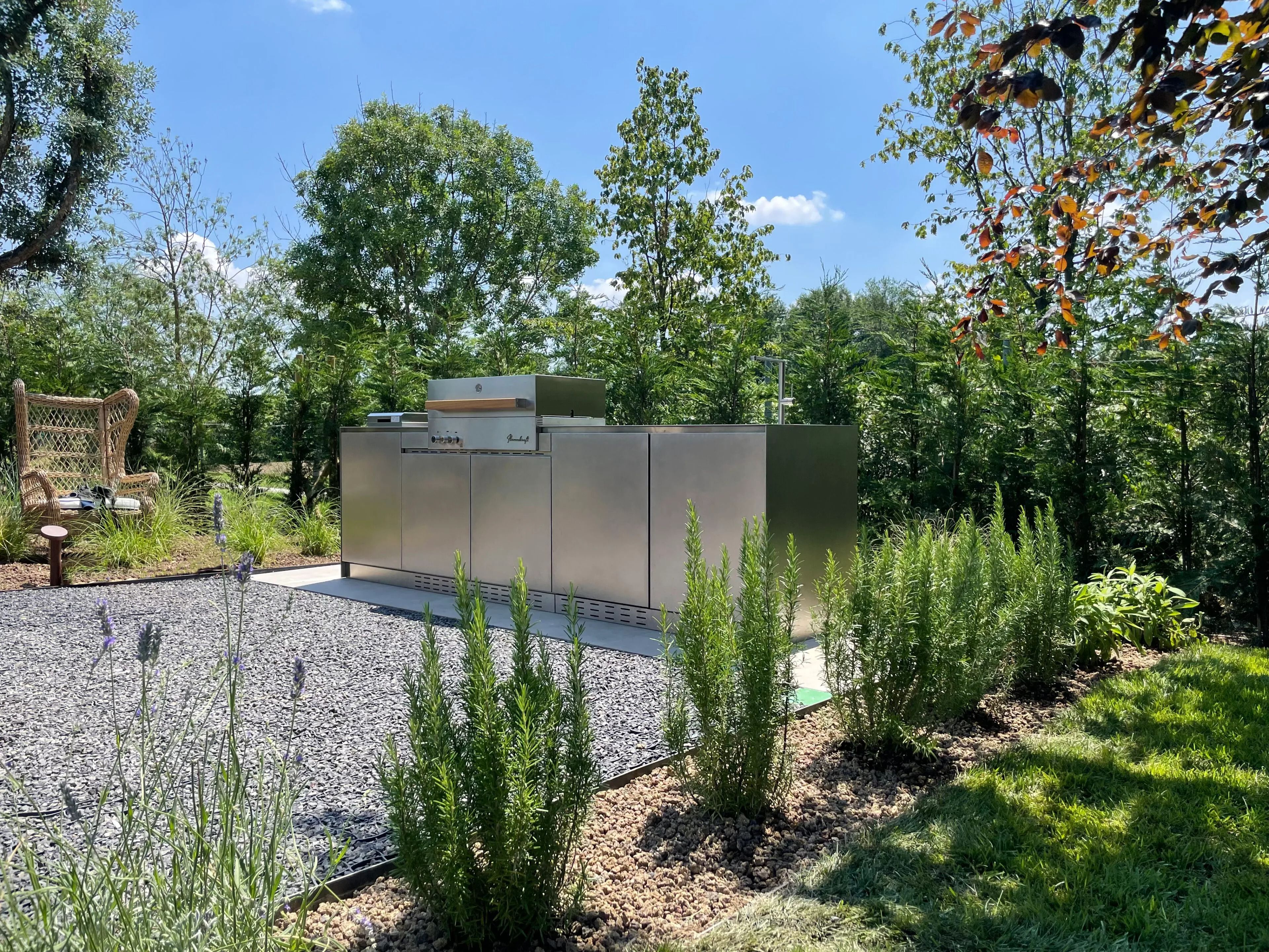 Газовая плита из нержавеющей стали с барбекю OF outdoorkitchens Via Nolfi ARCH-00024665