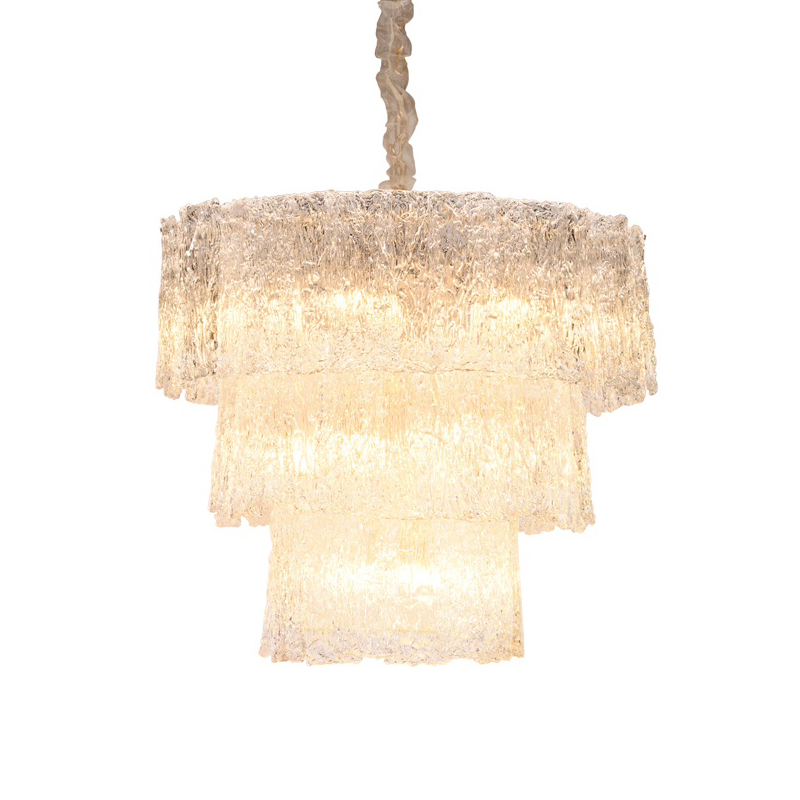 Люстра стеклянная 69х80 см золотая Delight Collection BRCH9094-80 DELIGHT COLLECTION ДИЗАЙНЕРСКИЕ 00-3883107 Золото;прозрачный  - Вид №1