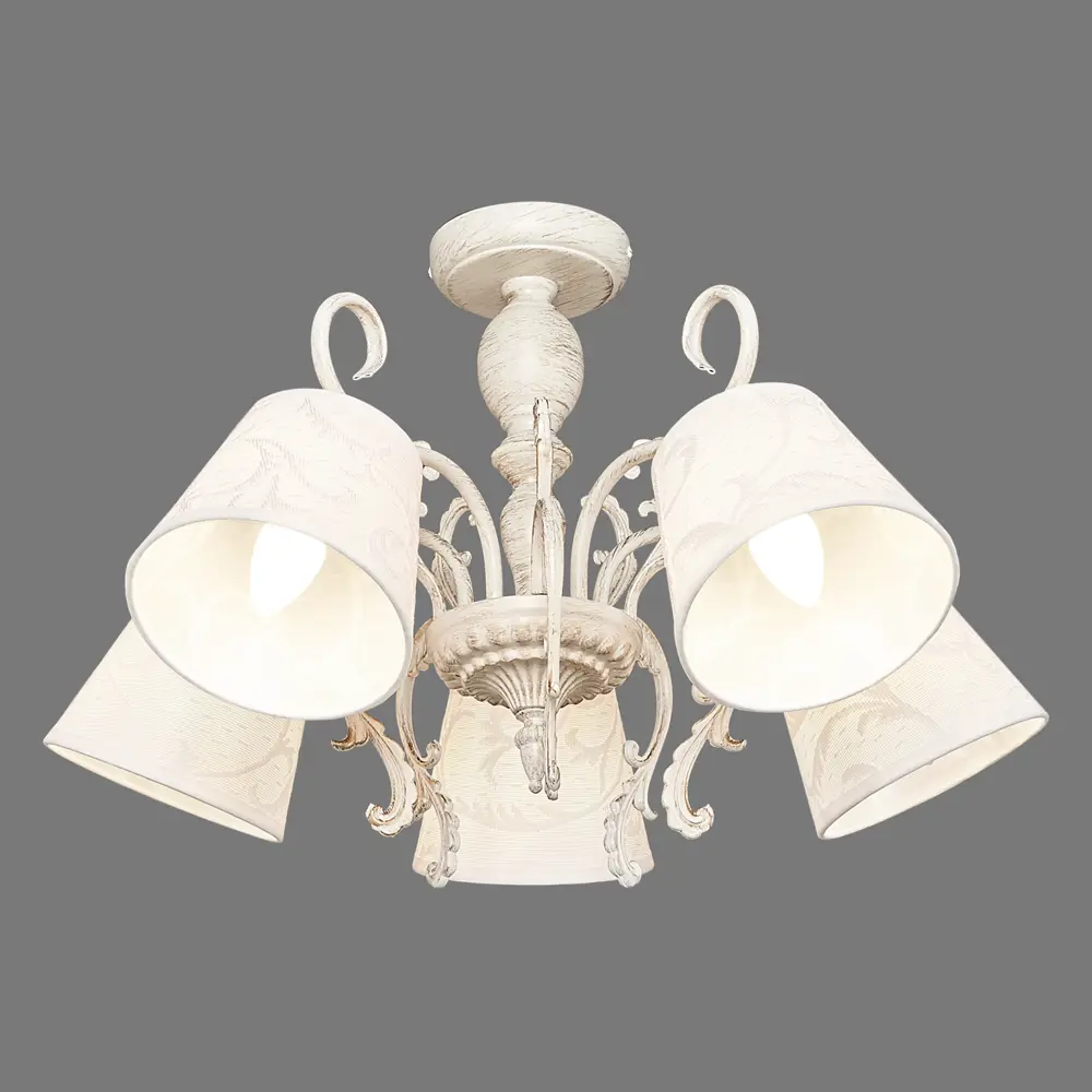 Люстра «Limoges» L1070-5 5хЕ14х40 Вт цвет бежевый LAMPLANDIA STLM-2042089 - Вид №3