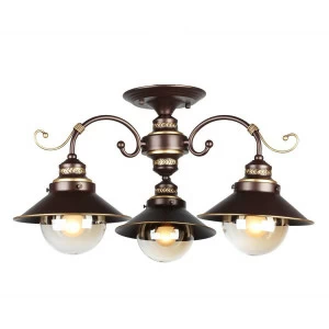 Потолочная люстра Omnilux OML-50407-03 OMNILUX OML-504 183132 Коричневый