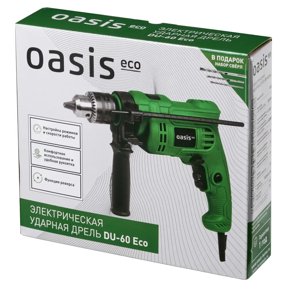 Ударная дрель Oasis Eco DU-60 для точного сверления и монтажа 89372826 STLM-1439151 - Вид №7