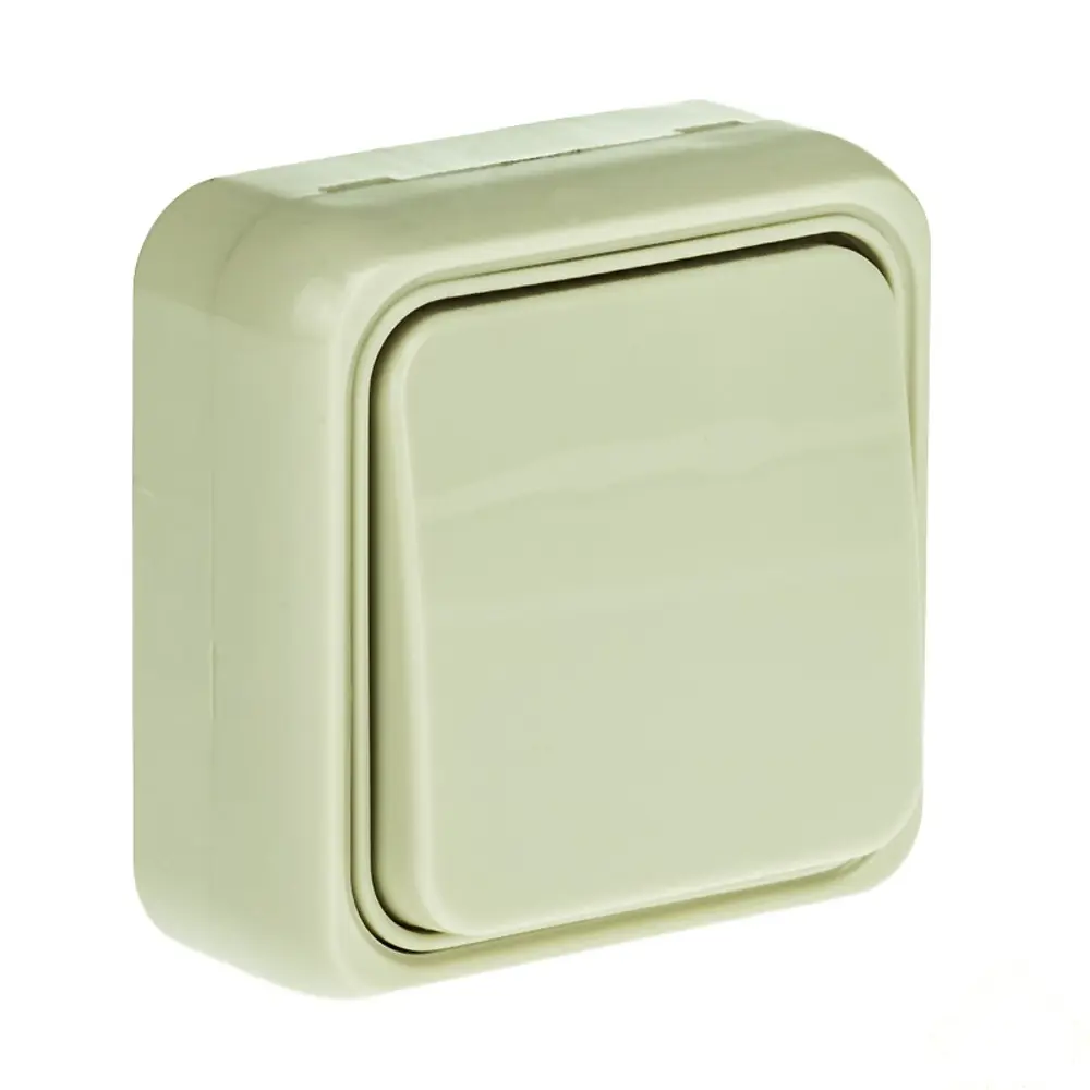 Выключатель LK STANDARD 1 клавиша открытой установки, бежевый LK STUDIO STLM-2139583