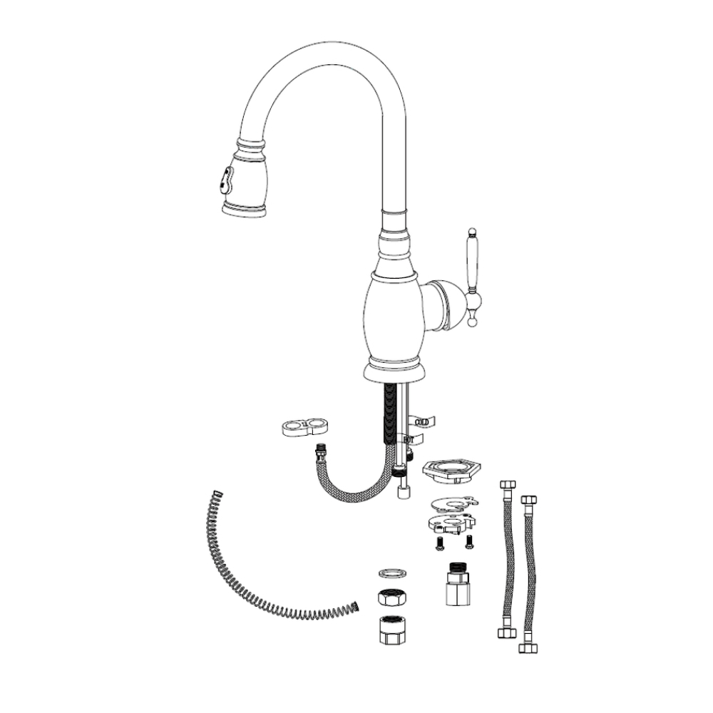 Кухонные смесители Eco Koblenz SSN-2168P-SS SEAMAN - Вид №3