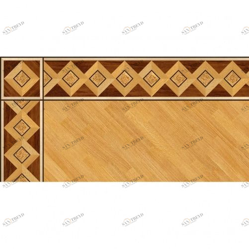 Художественный паркет Da Vinci Паркетный Бордюр 26-005 Дуб () 1000х150 мм 26011005