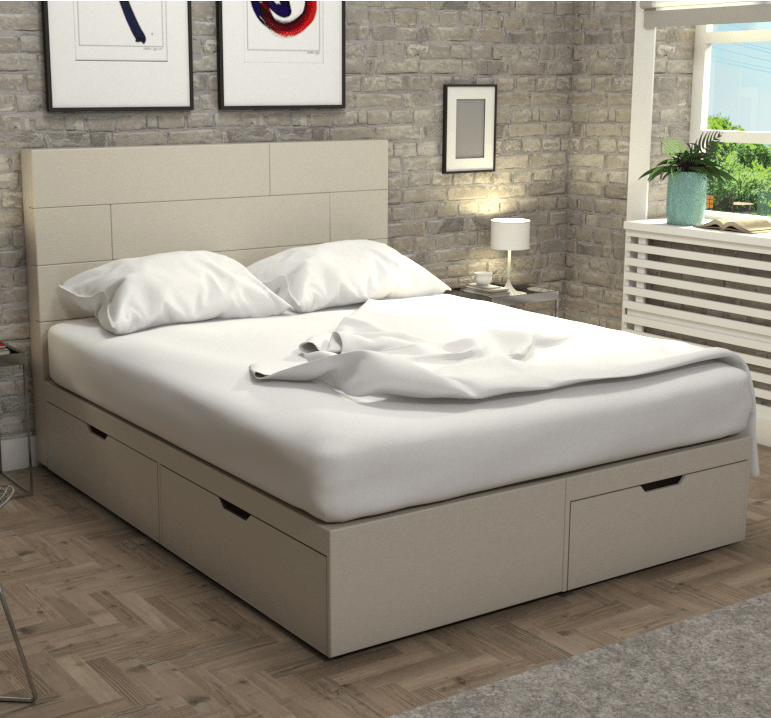 Кровать двуспальная 160х200 белая "Домино" BELABEDDING ДОМИНО 131577 Молочный - Вид №6