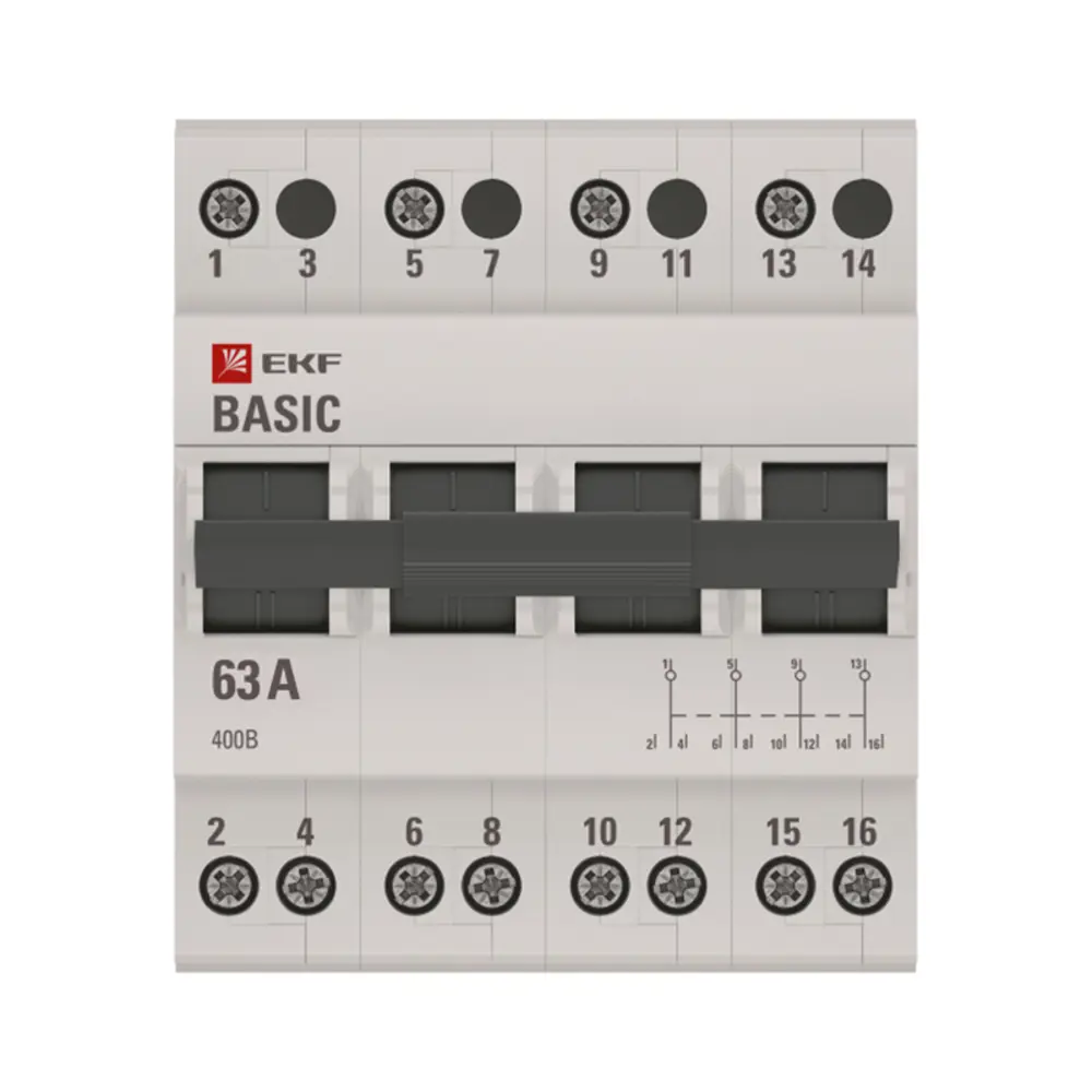 Переключатель EKF 4P 63 А трехпозиционный STLM-2073756 - Вид №1