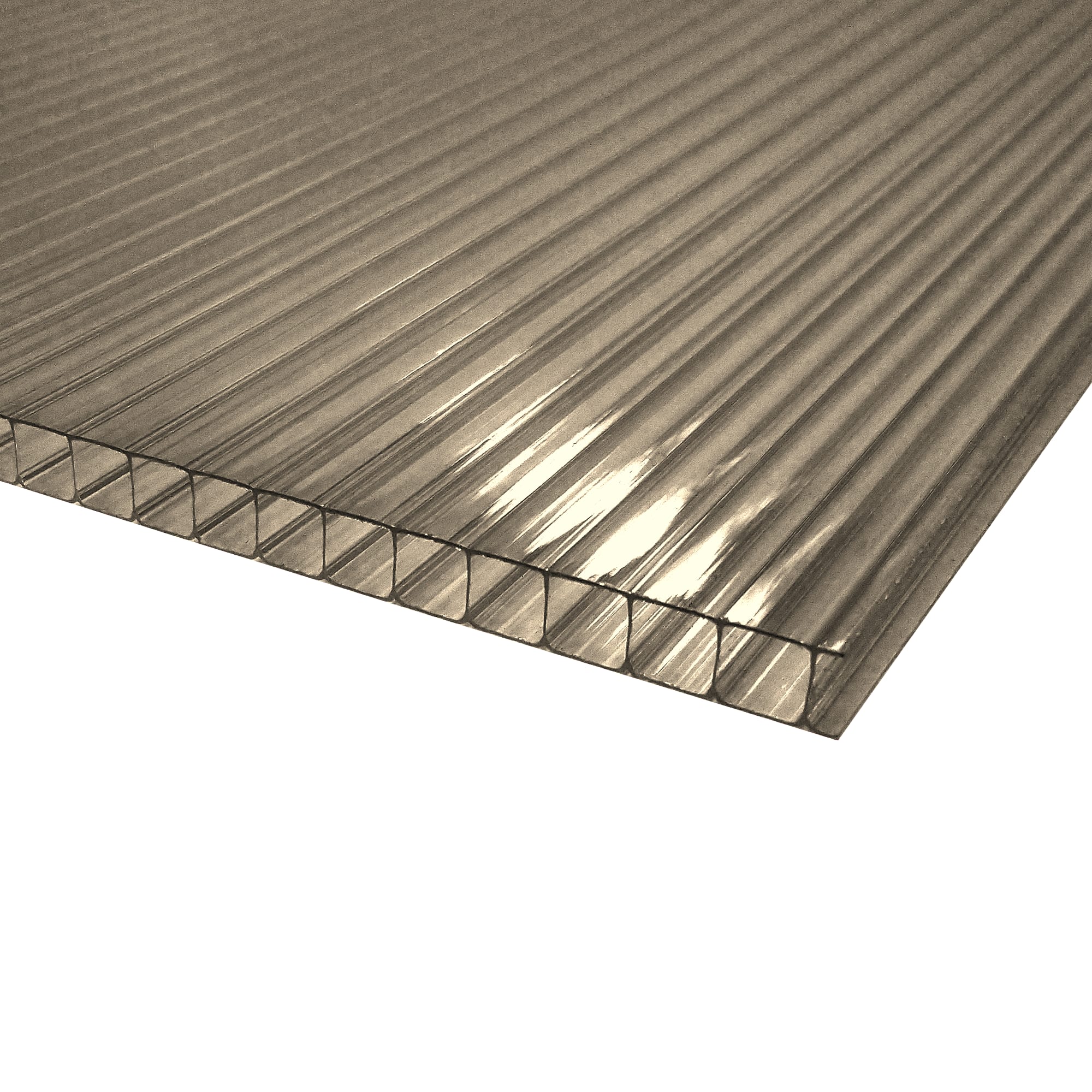 82432446 Поликарбонат сотовый 6 мм 2.1х3 м бронза Santreyd 