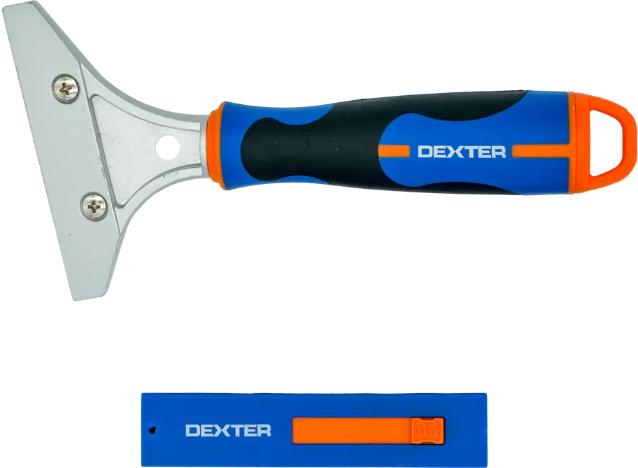 Скребок Dexter 100 мм с запасным лезвием для профессионального ремонта 83684297