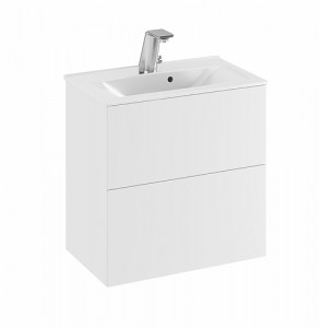 9741372111 IDO Elegant напольный шкаф для мебельной раковины с двумя ящиками, компактный, Ш = 900 мм, Ш1 = 915 мм, матовый черный