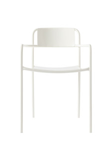 Садовый стул из нержавеющей стали с подлокотниками