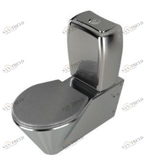 46258 Компакт унитаз с бачком Хромированный PURUS Steel Германия