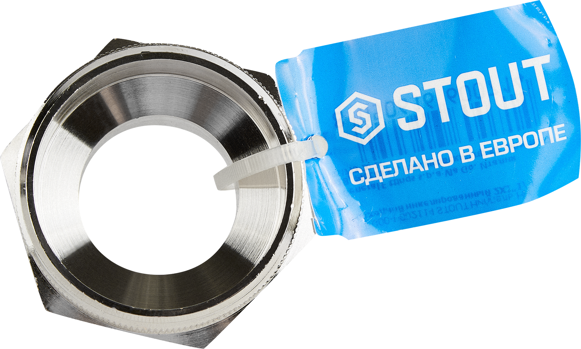 Ниппель латунный STOUT 2x1¼" наружная резьба никелированный 82238818 STLM-0022623 - Вид №2