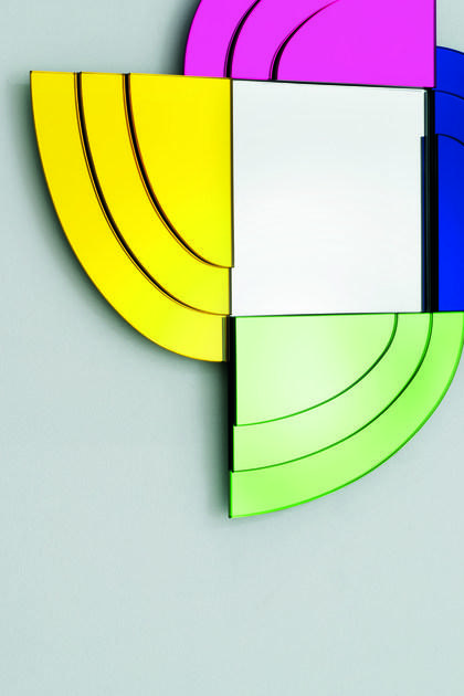 Glas Italia Квадратное настенное зеркало в раме Gli specchi di dioniso Dioniso5  - Вид №1