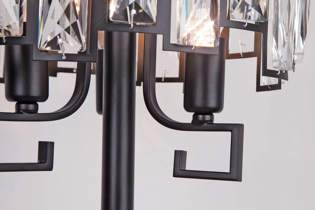 Настольная лампа Bogates Frammenti 01093/3 Strotskis BOGATES ИНТЕРЬЕРНЫЕ 194856 Прозрачный;черный  - Вид №1