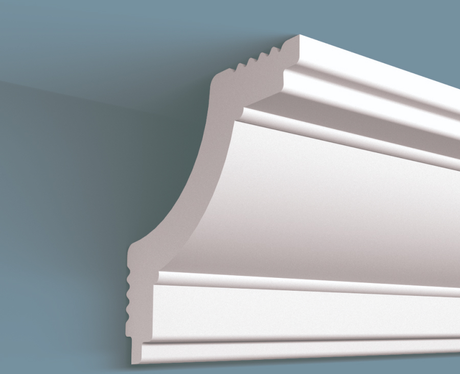 Плинтус потолочный Плинтэкс K 45/45 (90 шт)