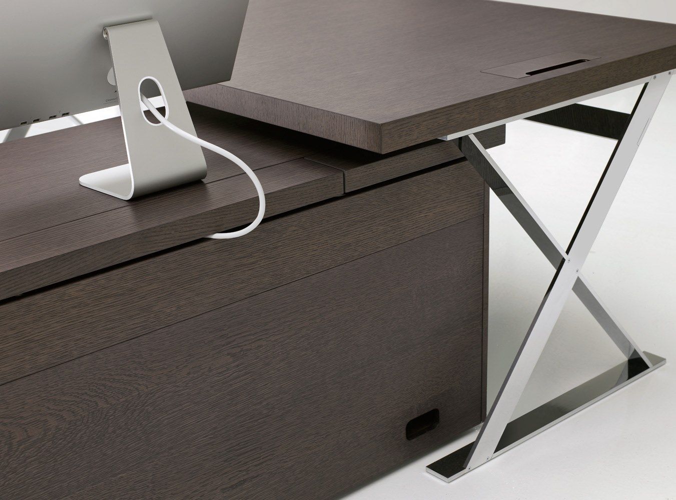 Круглый стол из стали и дерева B&B Italia Project AC Executive ARCH-00070639 - Вид №7