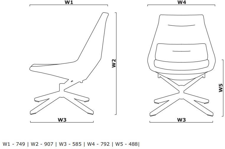 MDD Вращающееся кресло на козелке из ткани sun-id-1408062 - Вид №9