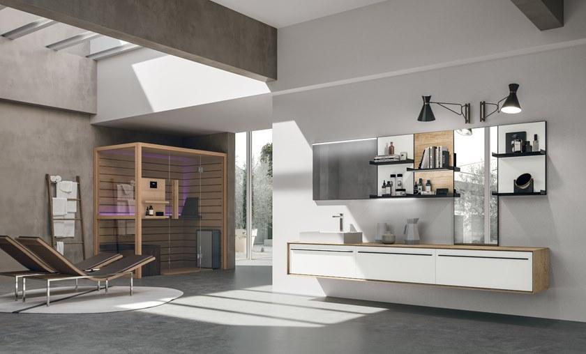 Gruppo Geromin Подвесной деревянный туалетный столик с ящиками Suite sun-id-1462251 - Вид №1