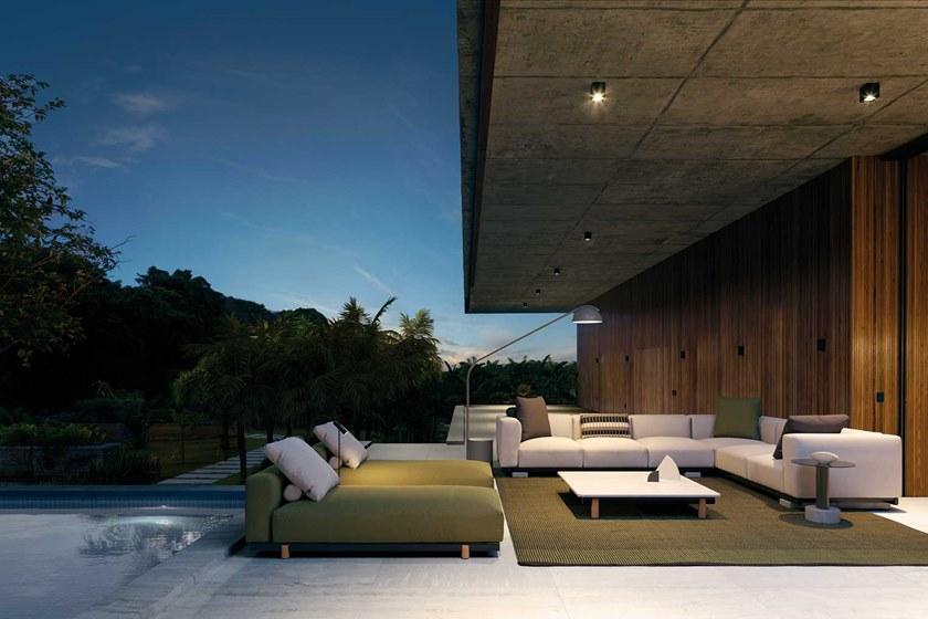 Kettal 2-х местный угловой тканевый садовый диван Molo sun-id-1416890 - Вид №2