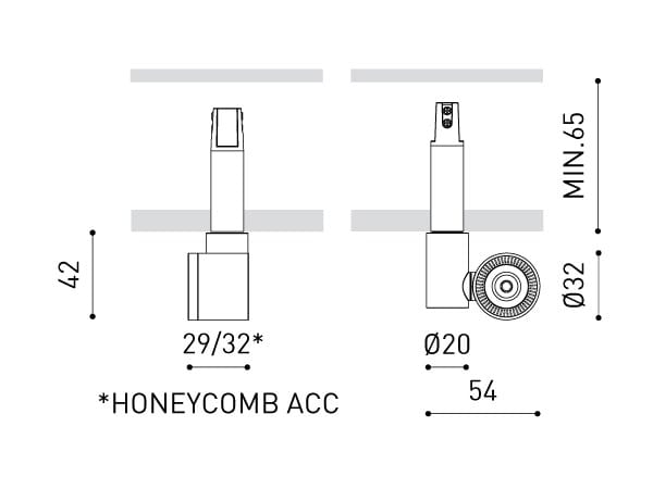 Регулируемый потолочный алюминиевый светодиодный прожектор Arkoslight Magnetic 24V System ARCH-00006152 - Вид №4