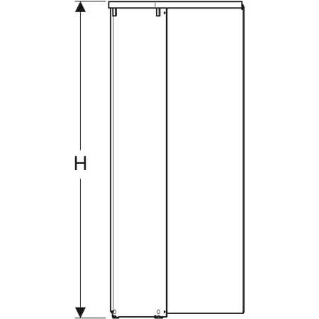558.204.00.1 Пятиугольный передний элемент Porsgrund Showerama 10-5 Geberit  - Вид №3