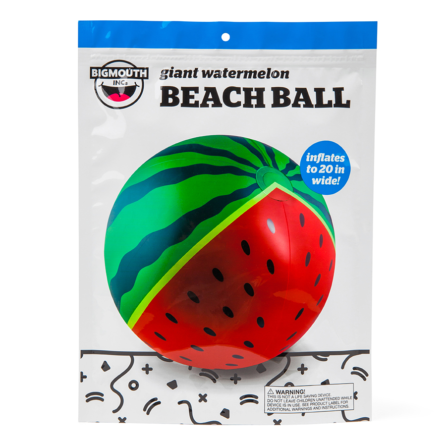 BMBBWM Мяч надувной , watermelon, 46 см BigMouth  - Вид №2