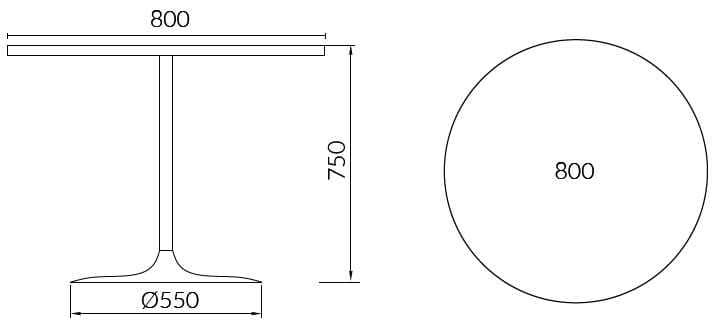 Круглый стол из меламиновой ткани ALMA DESIGN Мохито ARCH-00094487 - Вид №6
