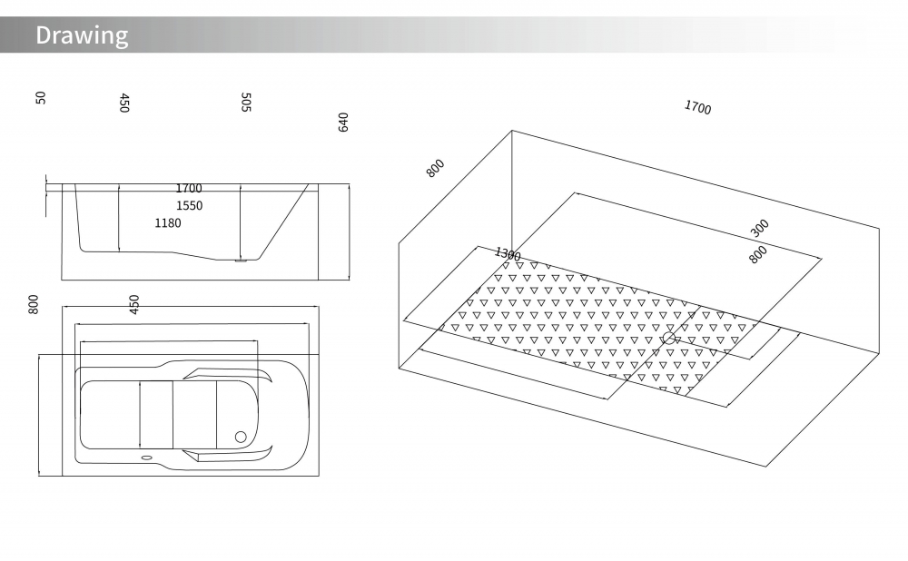 A1905 CGSP Ванна гидромассажная SSWW  - Вид №5