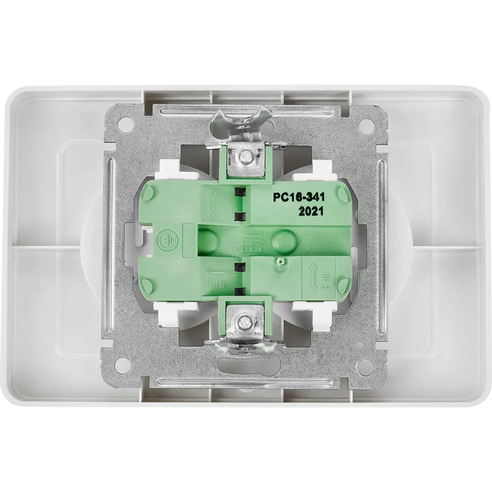 Розетка двойная Hegel цвет белый STLM-2166460 - Вид №2