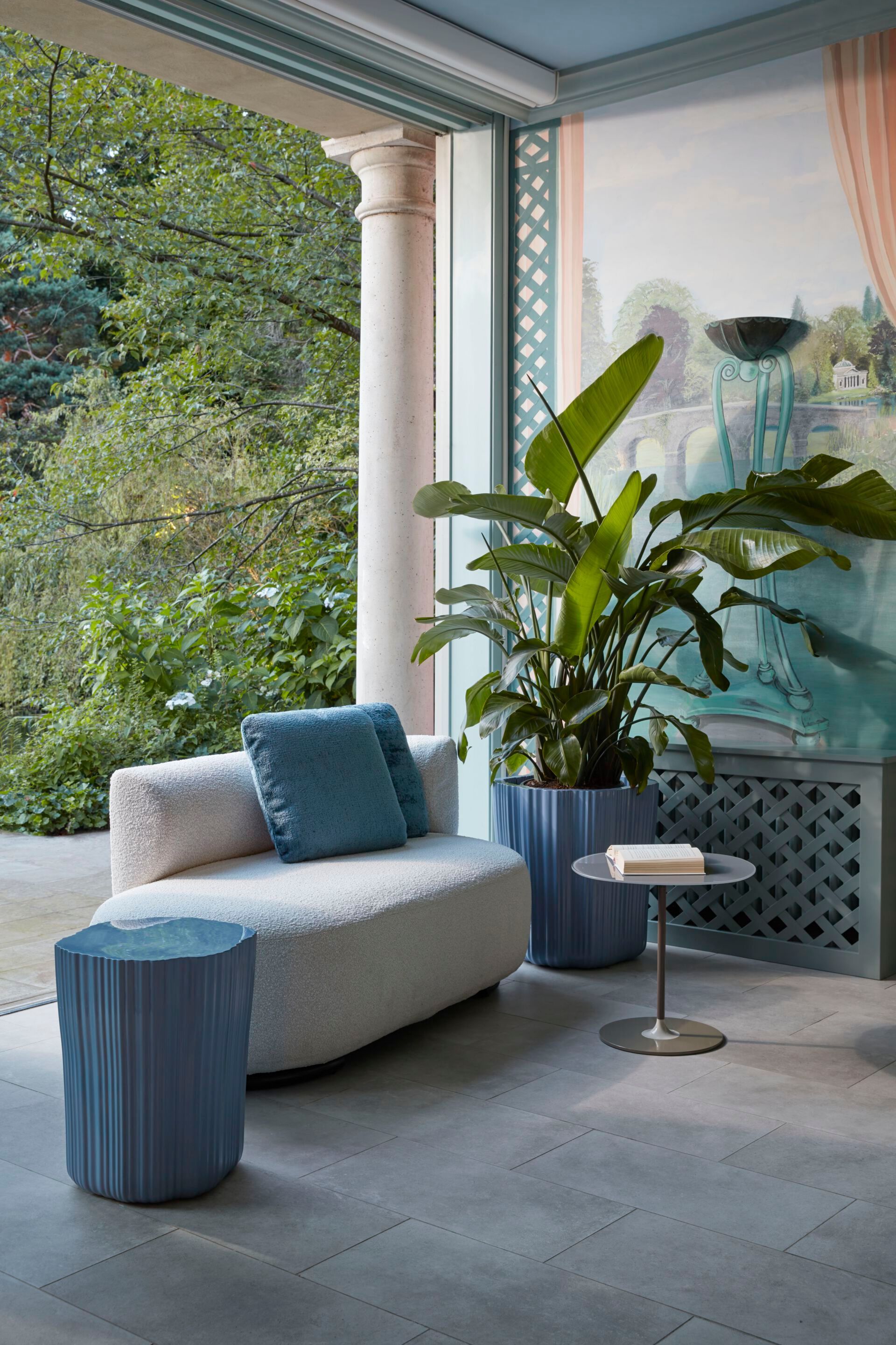 Высокий круглый журнальный столик из переработанного материала Kartell CORTEZA ARCH-00077922 - Вид №5