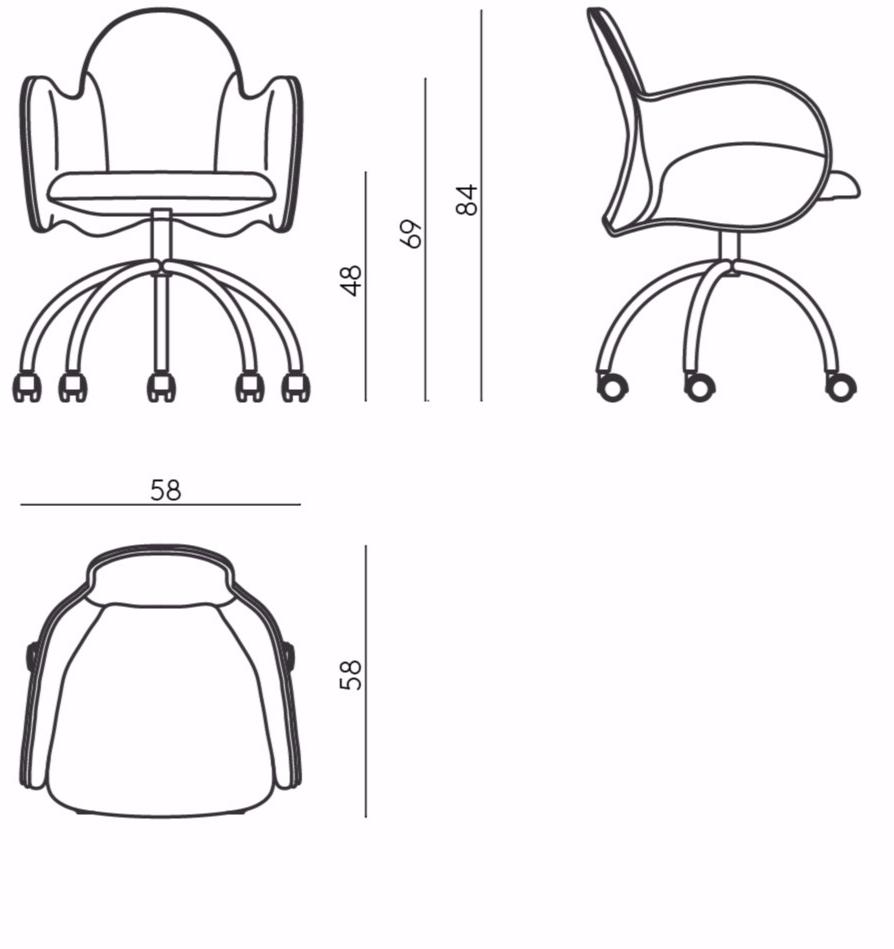 DE PADOVA Кожаное кресло с подлокотниками sun-id-1347501 - Вид №2