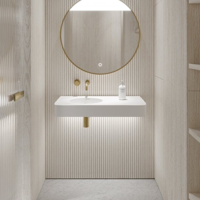 Круглый подвесной умывальник из смолы LUSSO LANOSA ARCH-00030920 - Вид №3