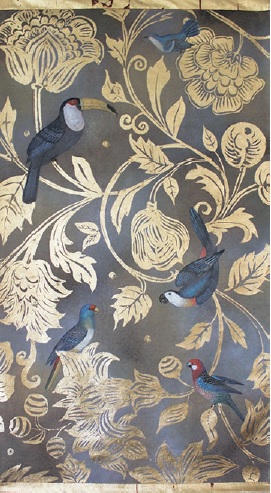 HEC43 Настенное панно 70х110 см, холст, роспись HECTOR Santreyd 