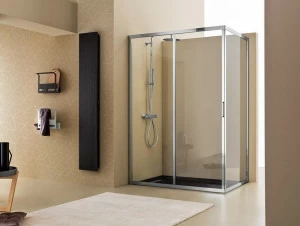 ARBLU Душевая кабина из алюминия и стекла с раздвижной дверью Mercurio