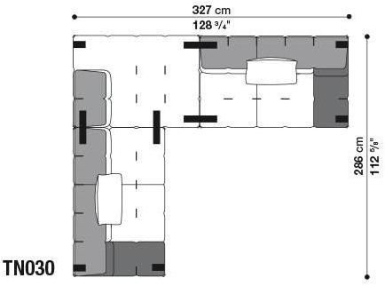 B&B Italia Модульный угловой диван из ткани Tufty-too sun-id-1506777 - Вид №14