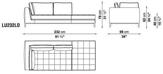 Maxalto Модульный угловой диван из ткани Lucrezia sun-id-1346409 - Вид №33