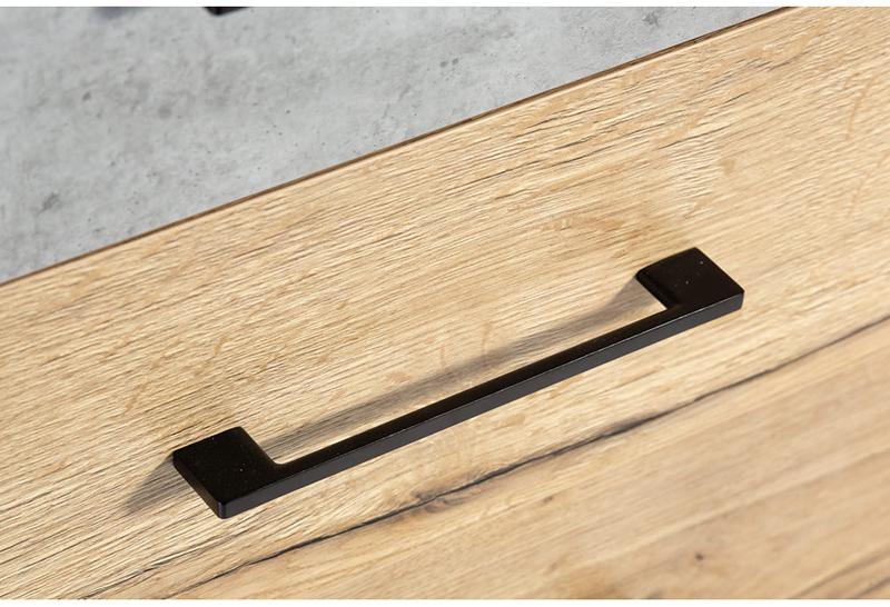 1728 Комод с 5 ящиками Loft Дуб натур/Бетон R-HOME 4009296h_Натур - Вид №6