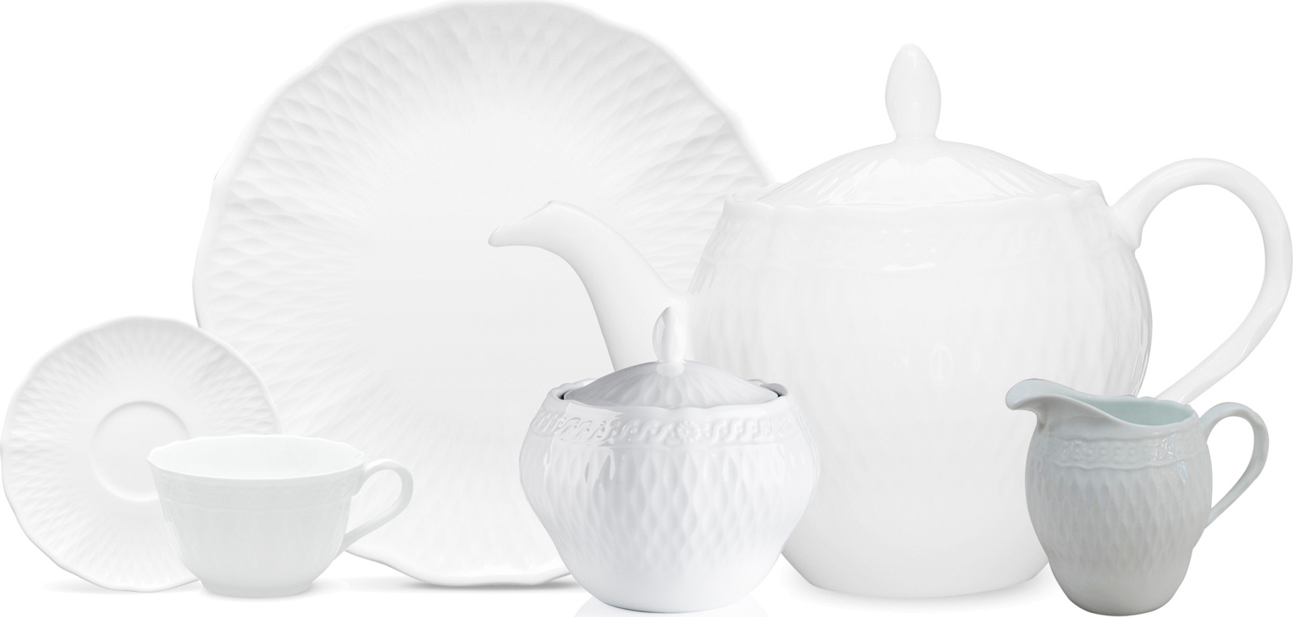 10655226 Noritake Сервиз чайный Noritake Шер Бланк на 6 персон 21 предмет, фарфор Фарфор 