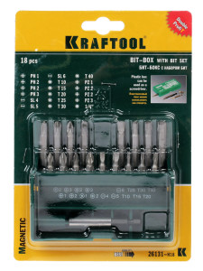 Набор бит KRAFTOOL 26131-H18 1070839