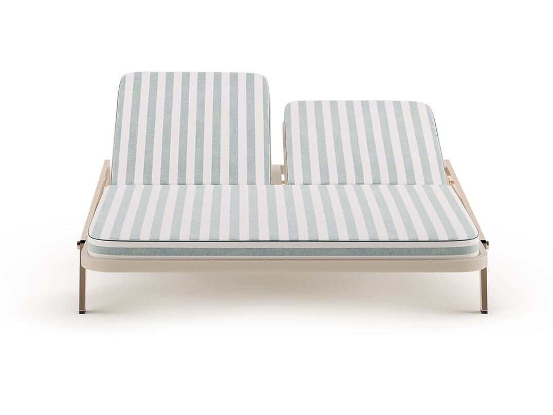 Двуспальная Садовая кровать с откидной спинкой из ткани Myface Лента ARCH-00101300