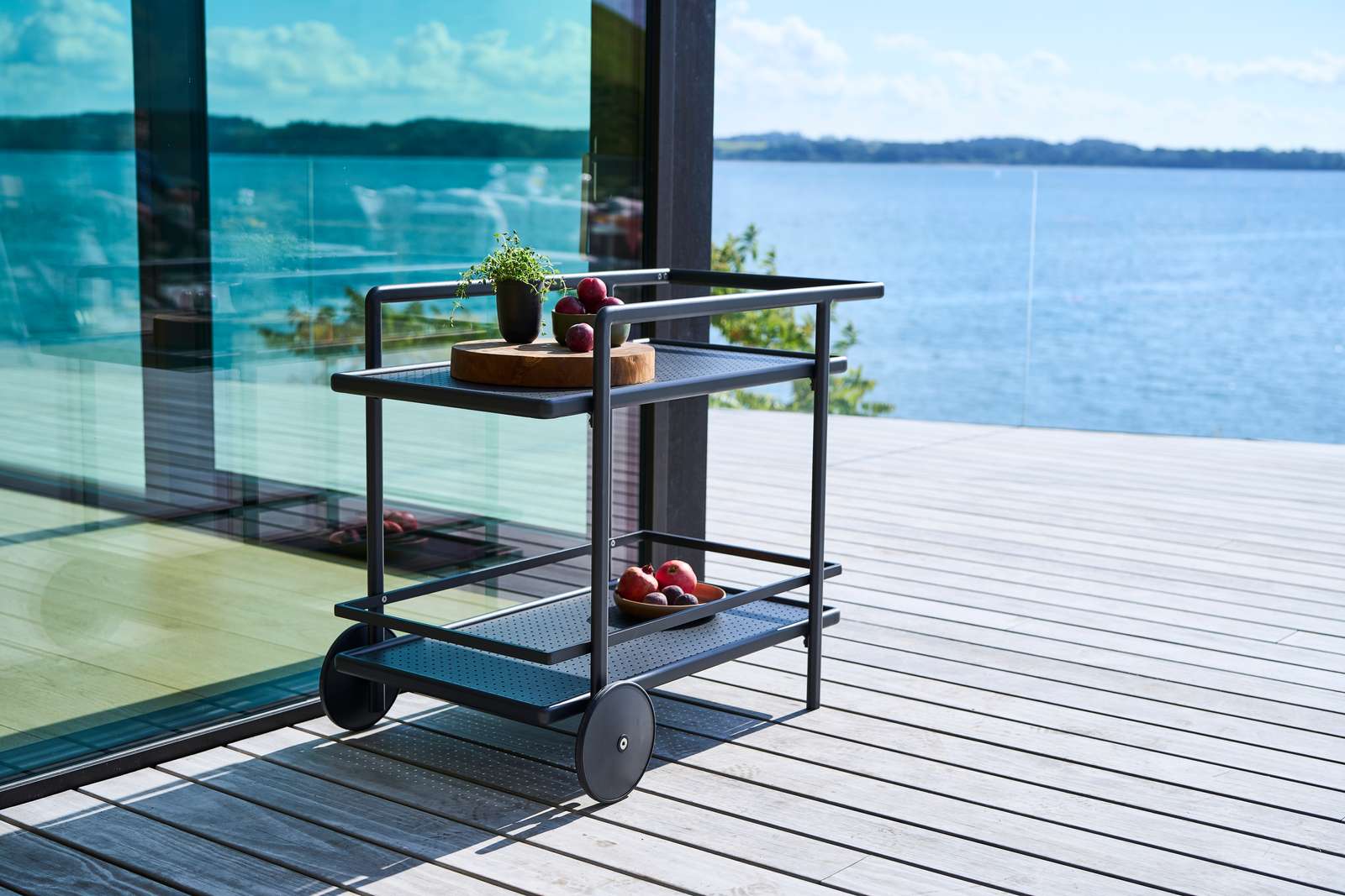 Алюминиевая садовая тележка для еды Mindo Mindo 120 ARCH-00022413 - Вид №2