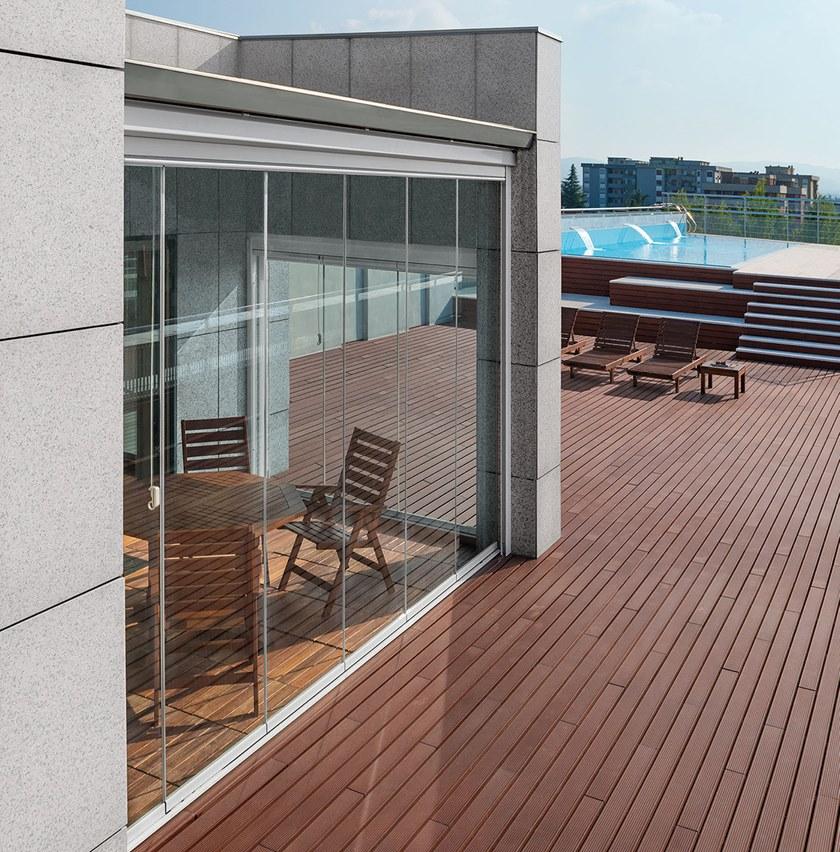 MV Living Копланарные раздвижные французские двери из алюминия и стекла Vetrate paravento sun-id-1471040 - Вид №3