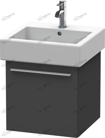 XL604304949 X-Large Тумбочка подвесная Графит матовый, декор Duravit