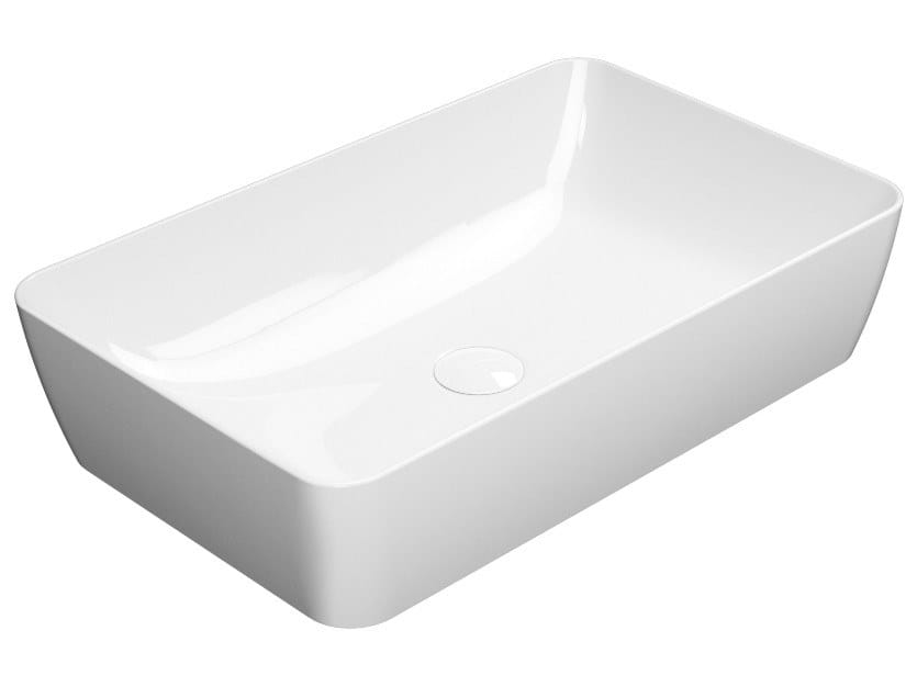 Керамическая одиночная прямоугольная столешница GSI ceramica Nubes ARCH-00038989