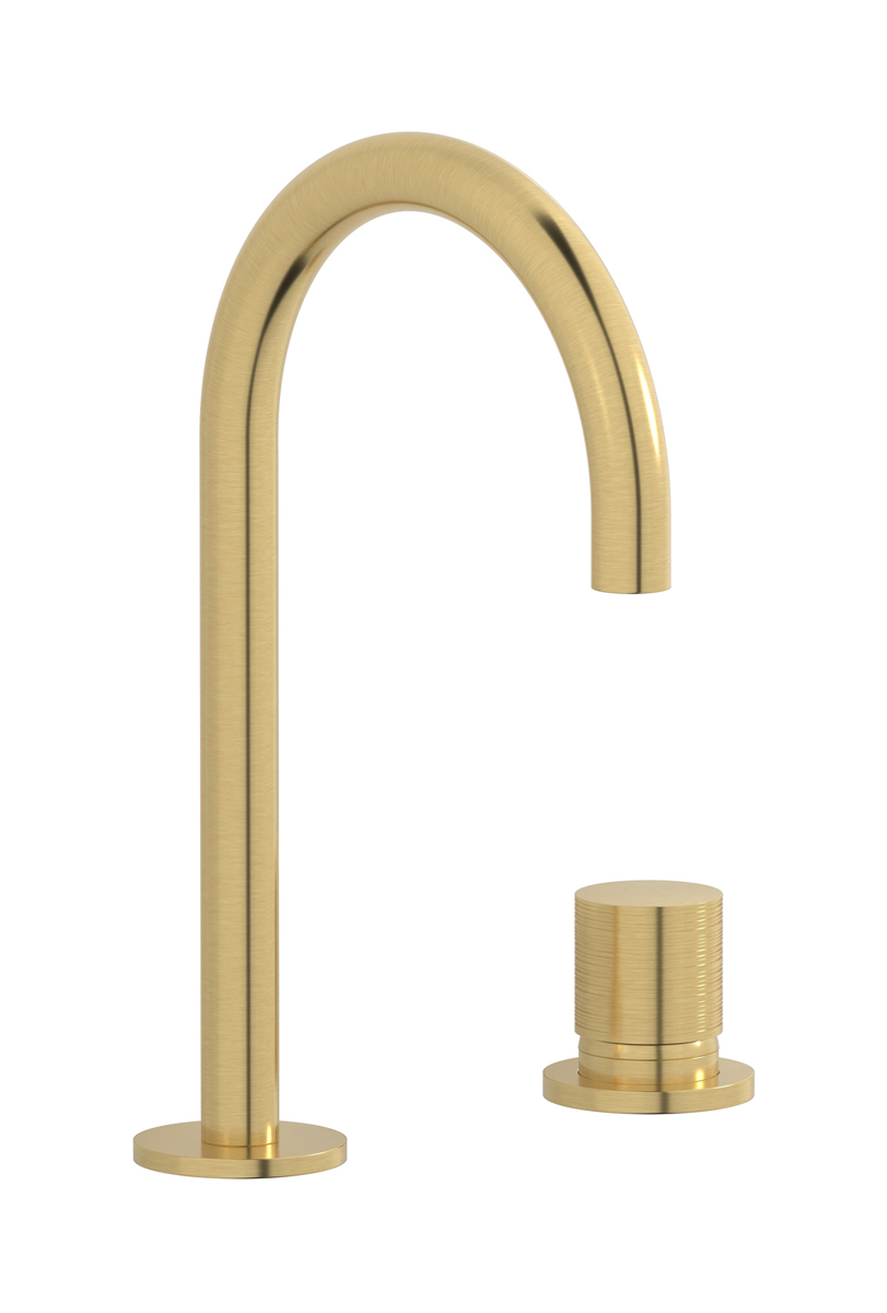 Смеситель для раковины на 2 отверстия WE ARE IB wa310os Brushed Gold Vinile