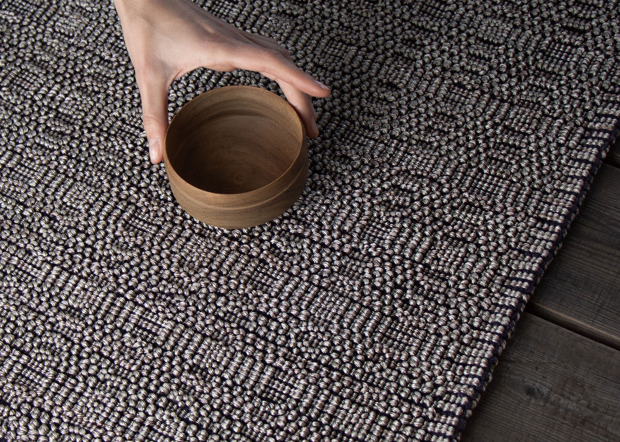 Ковер ручной работы из полиэстера и джута G.T.DESIGN канотье Котта ARCH-00039604 - Вид №7