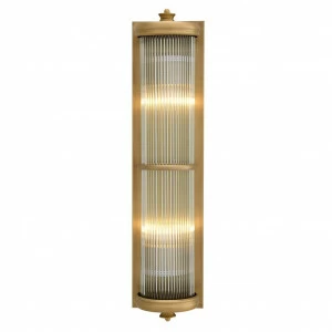 Светильник настенный золотистый Delight Collection Glorious 2 Brass KM0925W-2B brass DELIGHT COLLECTION  00-3882874 Золото