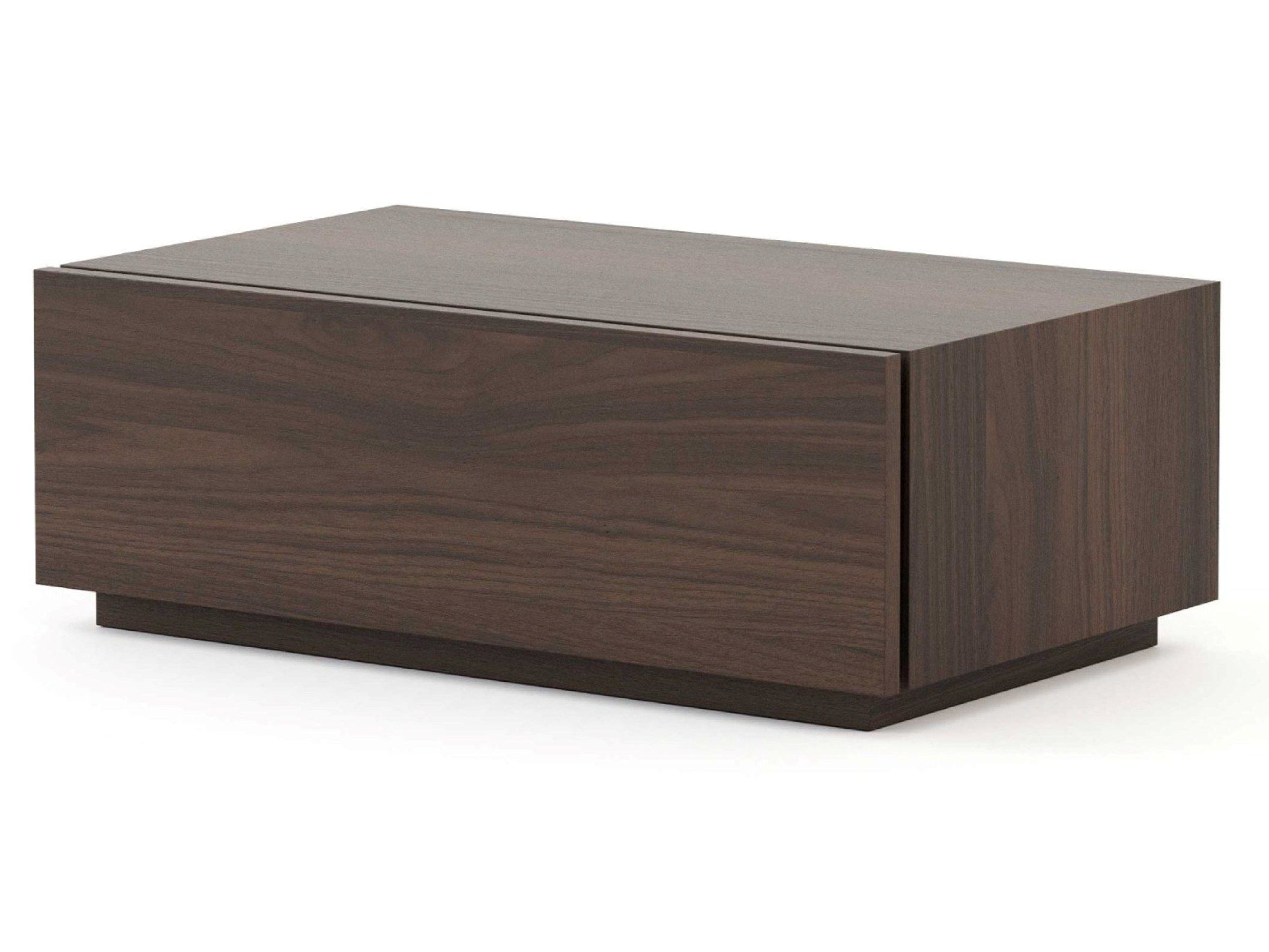 Прямоугольная прикроватная тумбочка из орехового дерева с ящиками Stylish Club Санторини ARCH-00053393